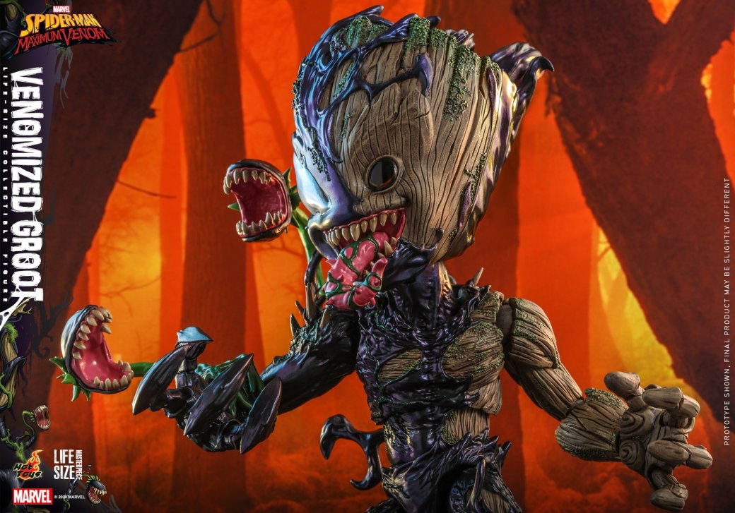 Как бы выглядел малыш Грут под контролем Венома? Показывает Hot Toys — изображение 5