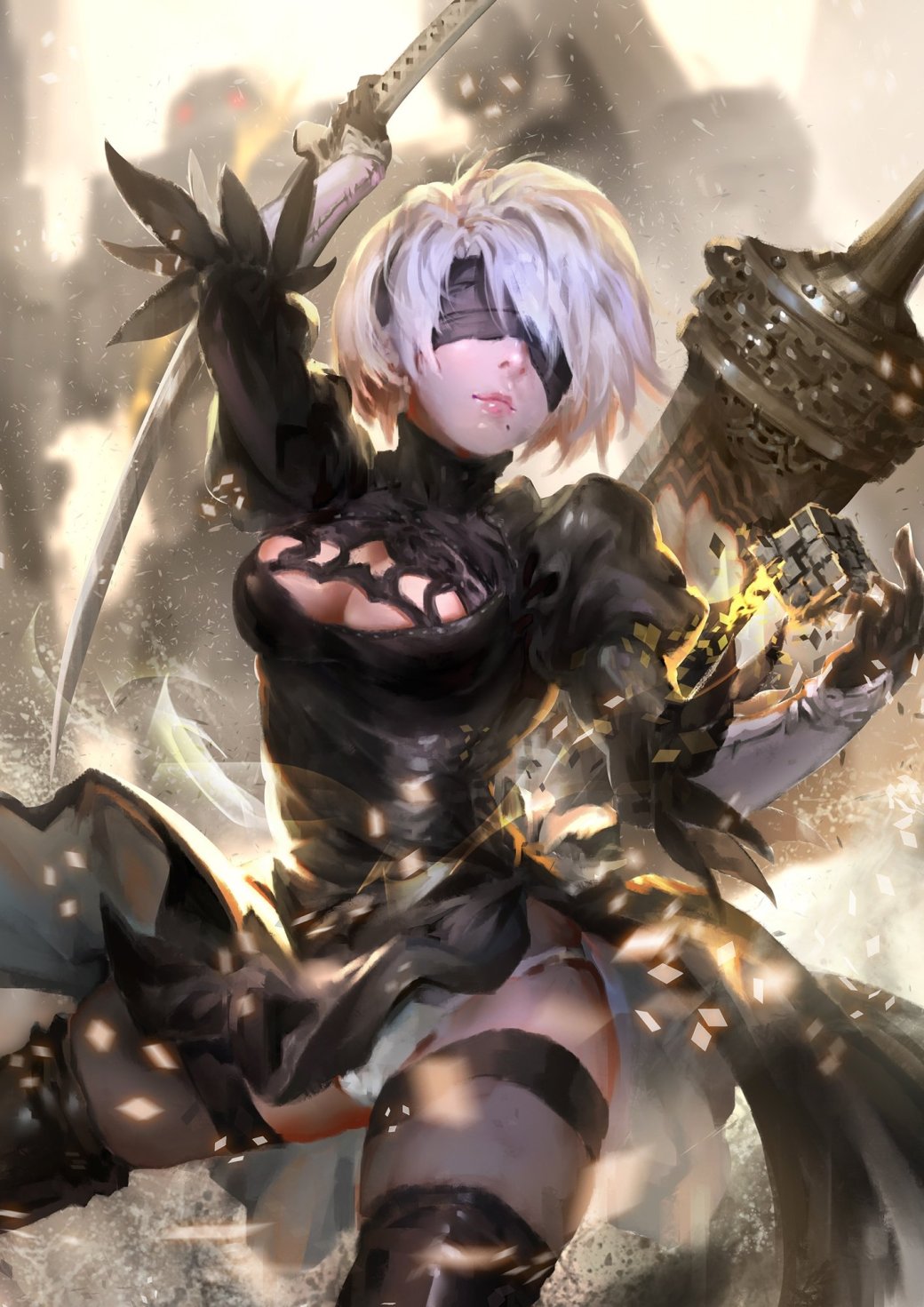 Слишком сексуальна: Интернет сходит с ума от героини Nier: Automata — изображение 13