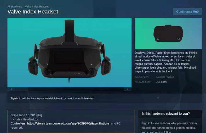 Галерея Valve дразнит новым VR-шлемом Valve Index [обновлено] - 2 фото