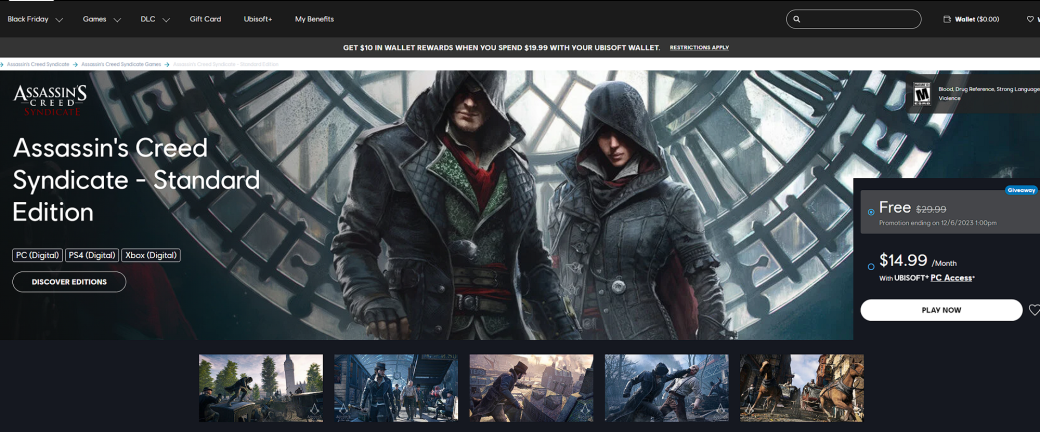 Ubisoft запустила бесплатную раздачу Assassinʼs Creed: Syndicate — фото 1
