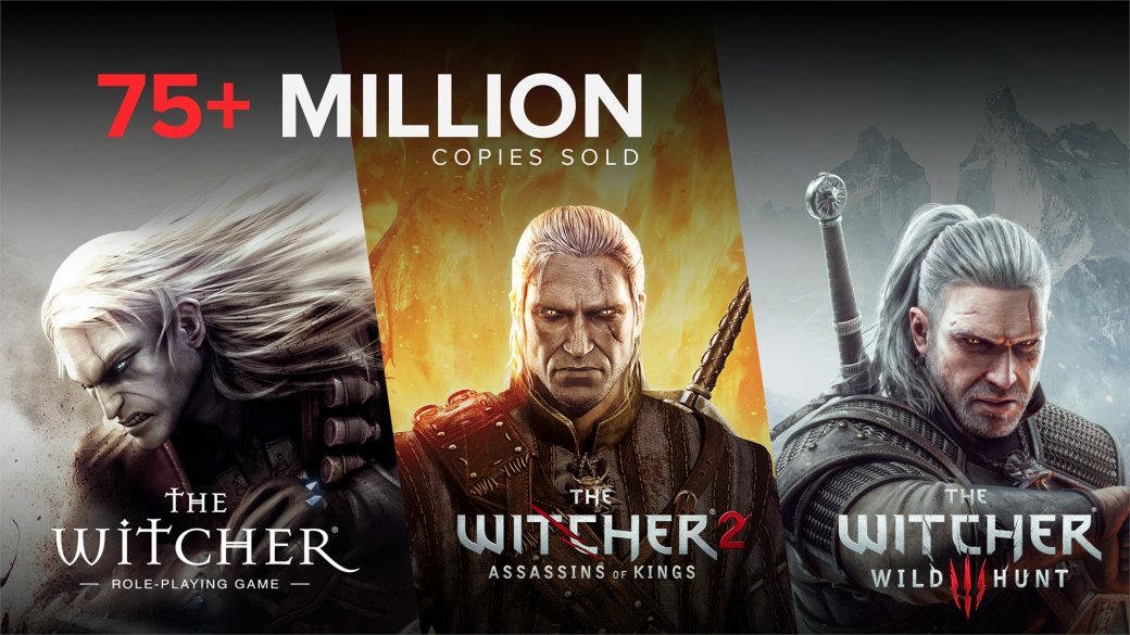 Трилогия «Ведьмака» от CD Projekt RED разошлась тиражом в 75 миллионов копий — фото 1