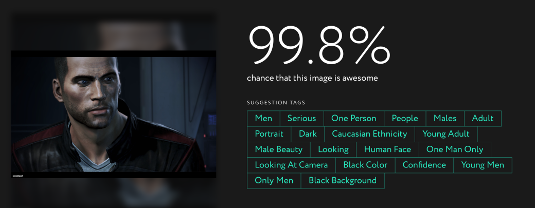 Шепард из Mass Effect 3.