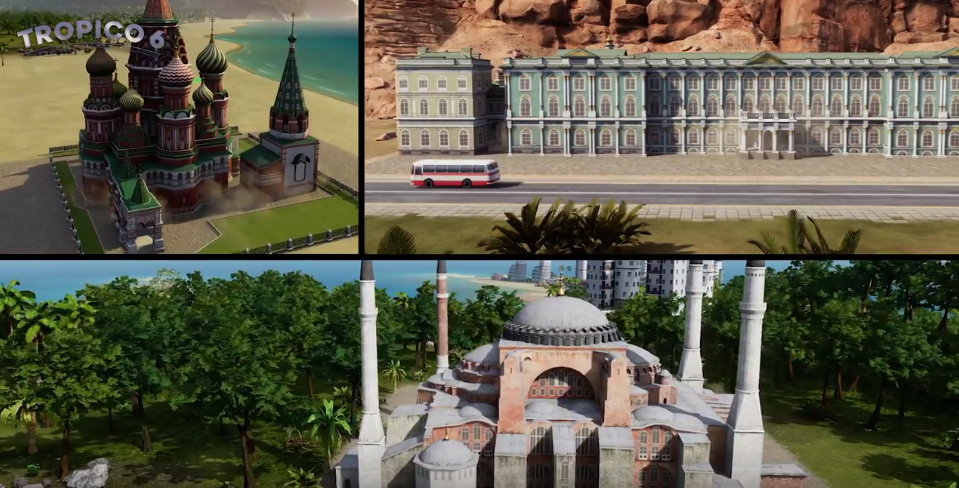 Храм Василия Блаженного и Статуя Свободы в геймплейном трейлере Tropico 6. За президента! — фото 1