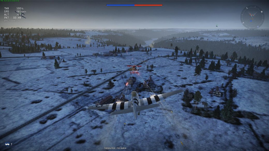 Чего только не встретишь в War Thunder. Здесь, например, мы охраняем колонну машин от наземной техники врага