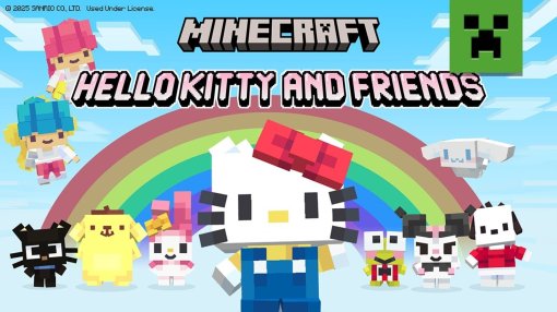 В новом дополнении Minecraft можно встретить Hello Kitty и её друзей