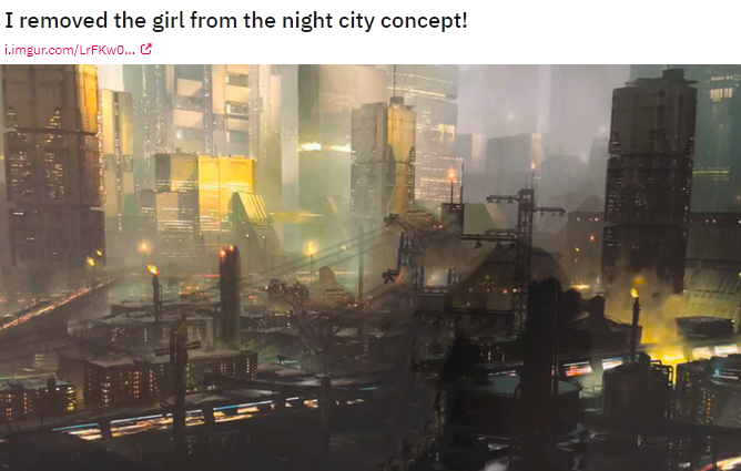 Фанаты Cyberpunk 2077 вырезали девушку с ее собственного фото. Мешала рассмотреть концепт-арт — фото 2