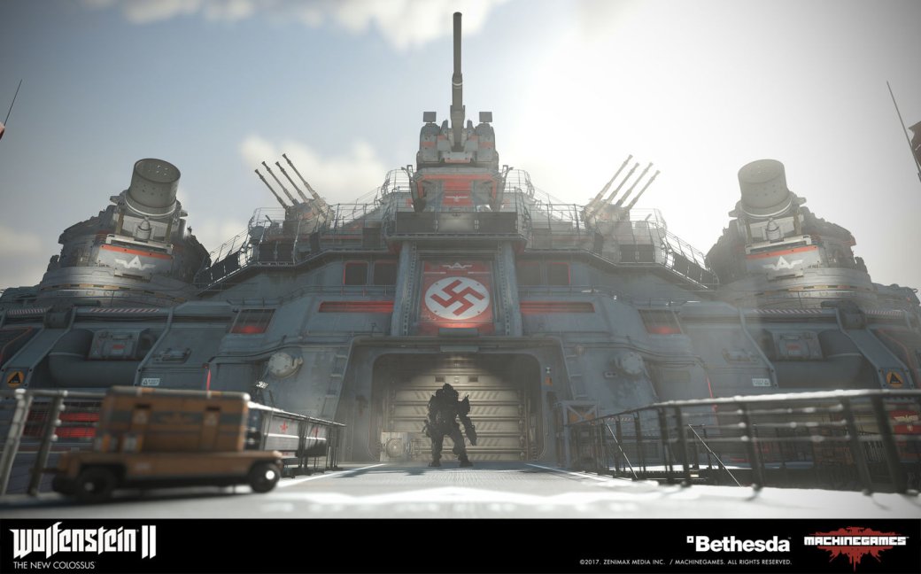 Взгляните на потрясающие концепт-арты ​Wolfenstein II: The New Colossus — фото 29