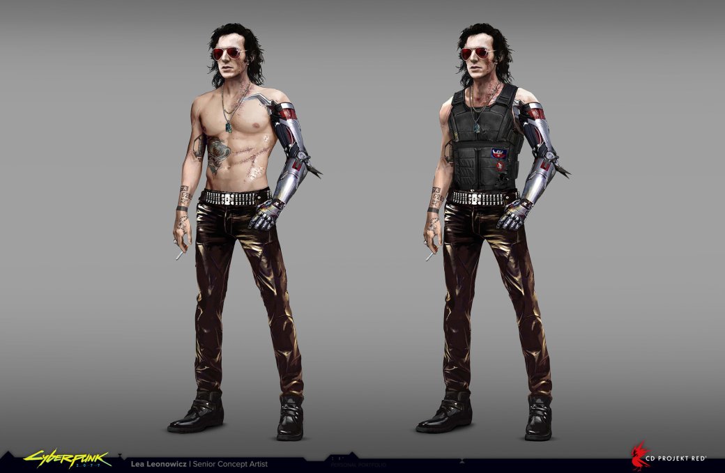 Появились концепты, как Джонни Сильверхенд из Cyberpunk 2077 мог выглядеть без внешности Киану Ривза — фото 1