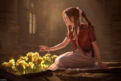 Россиянка сделала косплей миловидной Айрис из ремейка Final Fantasy 7