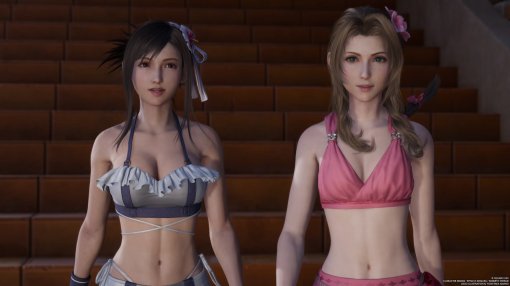 Модель снялась в образе привлекательной Тифы из Final Fantasy 7