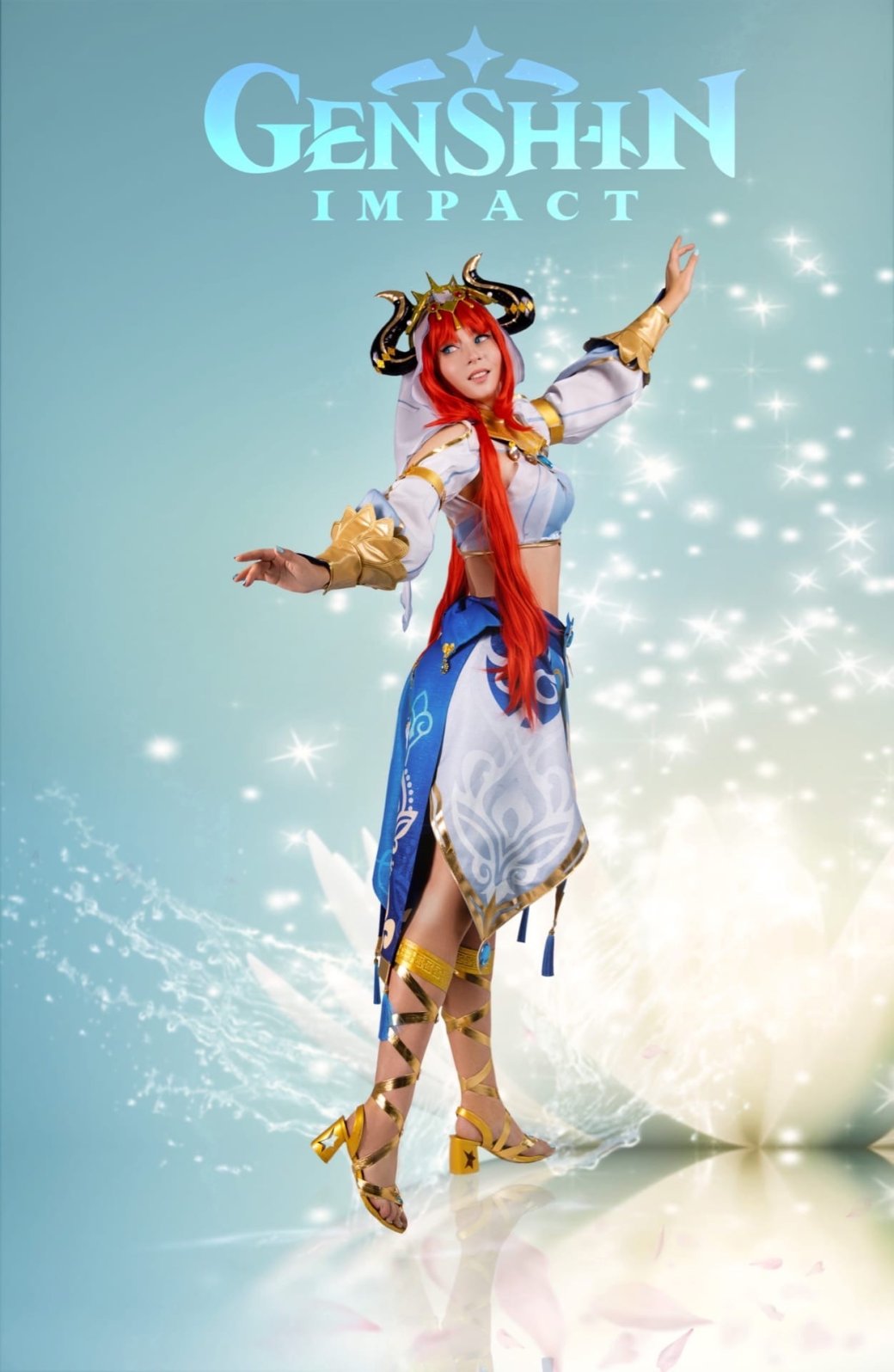 Галерея Модель показала изящный косплей на танцовщицу Нилу из Genshin Impact - 5 фото