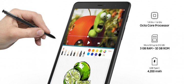 Галерея Представлен Samsung Galaxy Tab A 8.0 (2019) — компактный планшет с фирменным стилусом S Pen - 2 фото