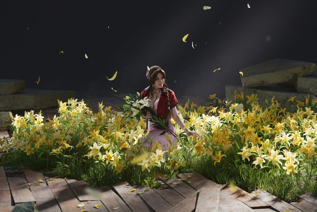 Галерея Модель показала косплей на милую Айрис из Final Fantasy VII - 5 фото