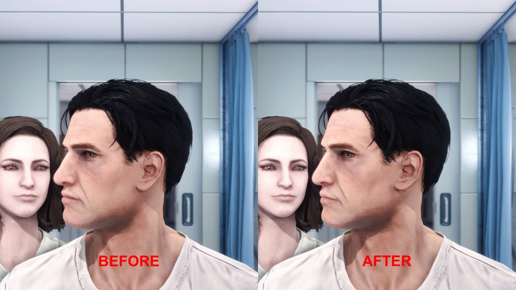 Галерея Этот мод для Fallout 4 добавляет высокополигональные лица персонажам и компаньонам - 1 фото