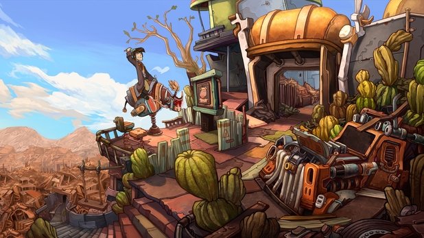 На iPad появилась Deponia: квест про планету-свалку в духе «Футурамы» — фото 1