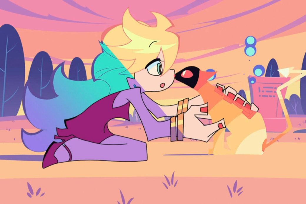 Кадр из аниме «Труська, Чулко и пресвятой Подвяз 2» (New Panty &amp; Stocking with Garterbelt)

Источник: Trigger