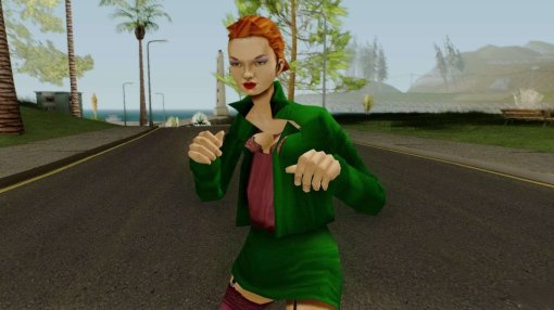 Модель показала образ распутной Мисти из Grand Theft Auto 3