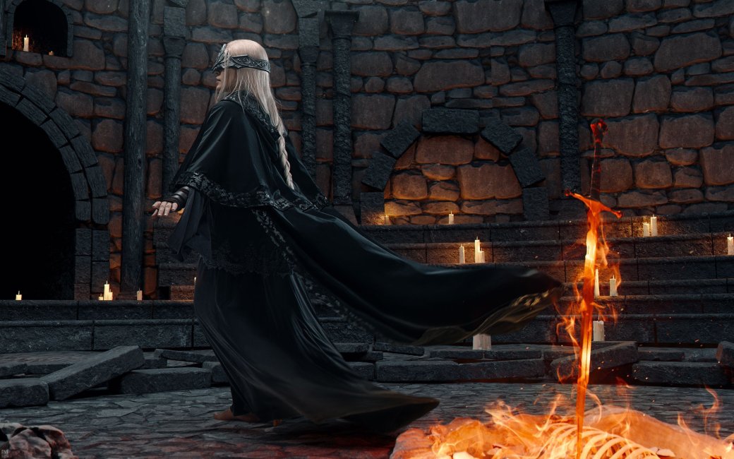 Галерея Косплеерша предстала в образе загадочной Хранительницы огня из Dark Souls 3 - 6 фото