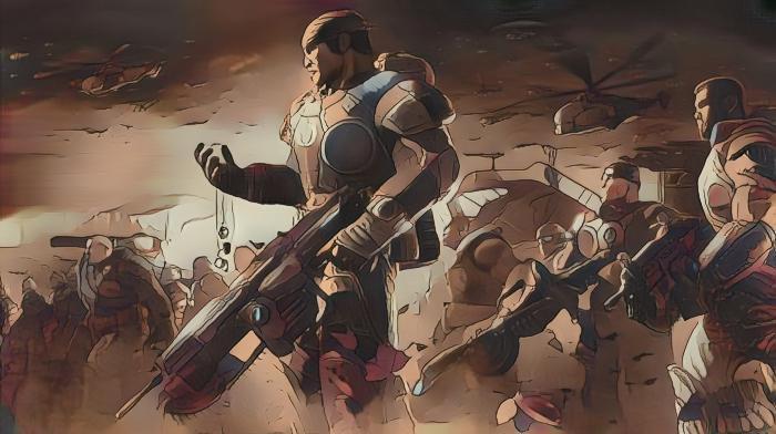 Обложка Gears of War 2