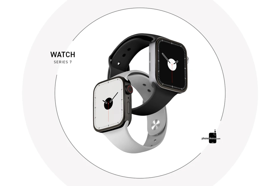 В Сети появились детальные рендеры Apple Watch Series 7 в двух цветах — изображение 2