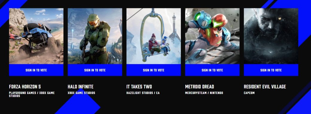 Halo: Infinite и It Takes Two прошли в финал пользовательского голосования TGA 2021 — фото 1