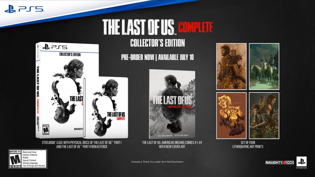 Sony выпустила «полное» издание The Last of Us для PS5 — с первой и второй частями — фото 1
