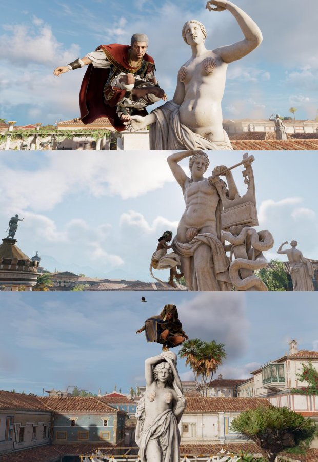 Галерея Как авторы Assassinʼs Creed Origins искажают историю и скульптуры, чтобы никого не оскорбить - 2 фото
