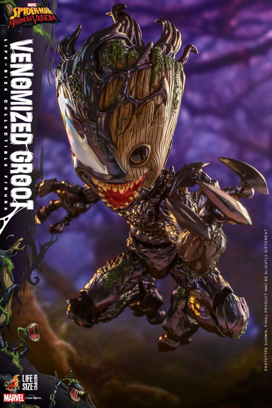 Как бы выглядел малыш Грут под контролем Венома? Показывает Hot Toys — изображение 6