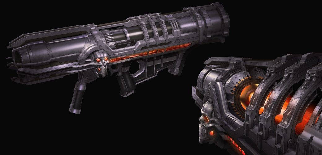 Галерея. Арты оружия из Doom Eternal — с комментариями художников id Software — фото 1