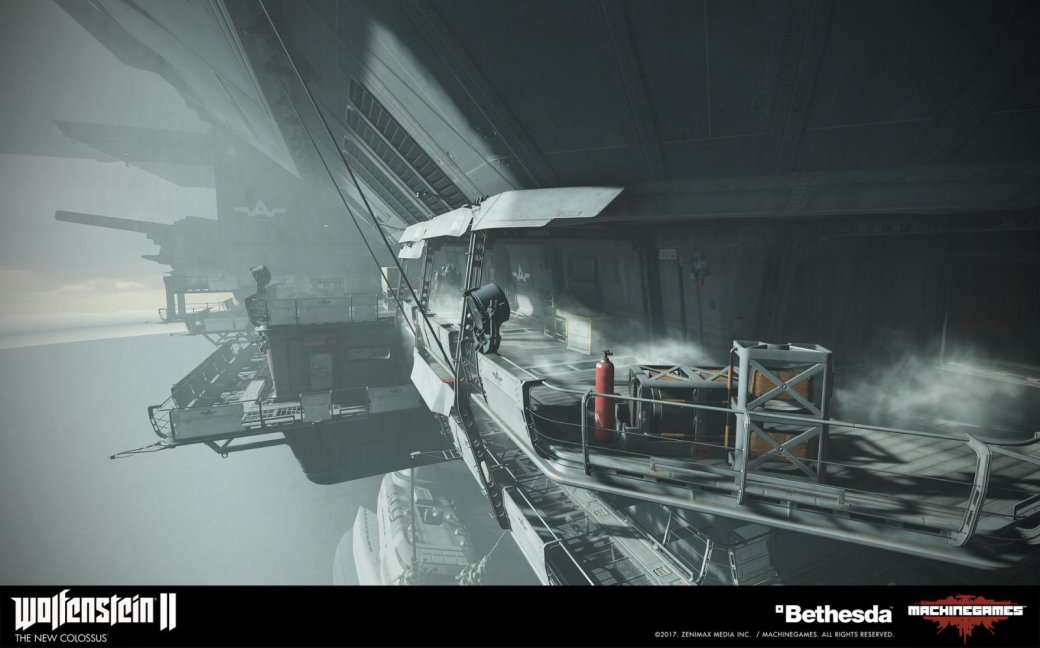 Взгляните на потрясающие концепт-арты ​Wolfenstein II: The New Colossus — фото 49