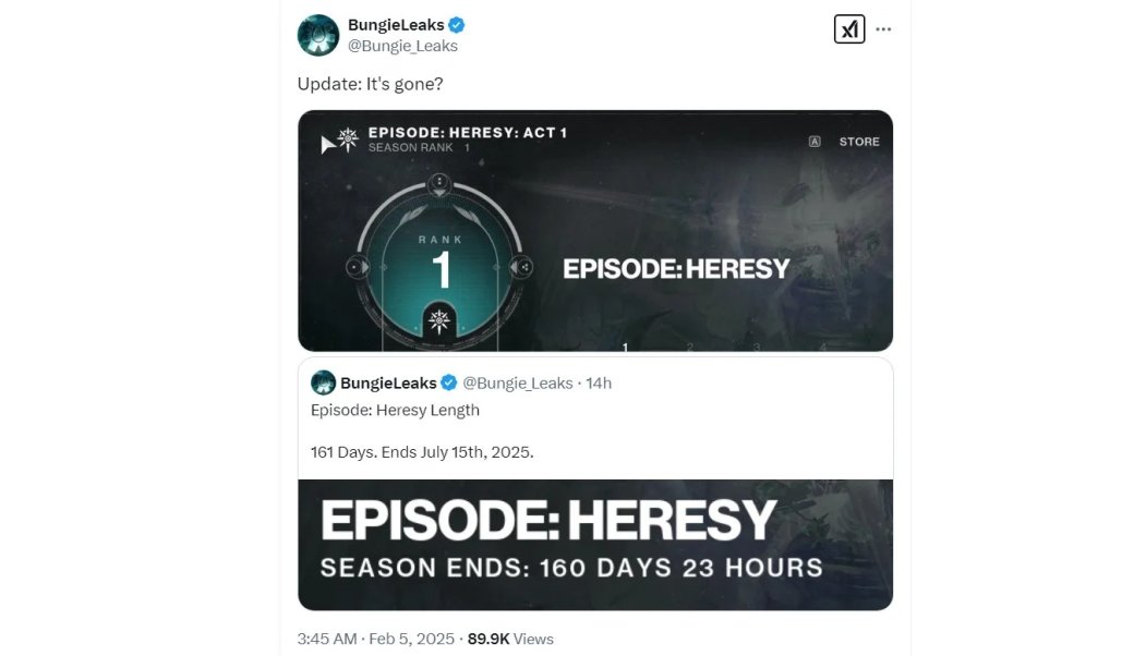 В новом эпизоде «Ересь» для Destiny 2 могли раскрыть дату релиза расширения Apollo — фото 1