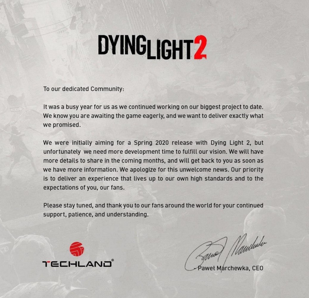 Еще одни. Авторы Dying Light 2 перенесли релиз игры — фото 1