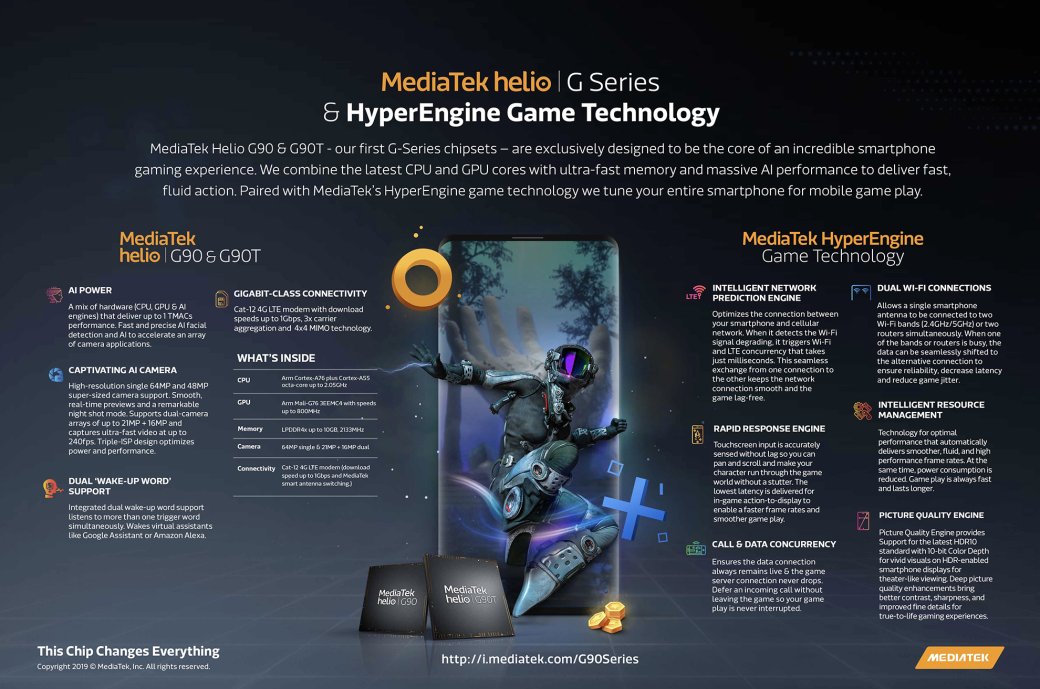 Представлены процессоры MediaTek Helio G90 и G90T: новинки для игровых смартфонов — фото 3