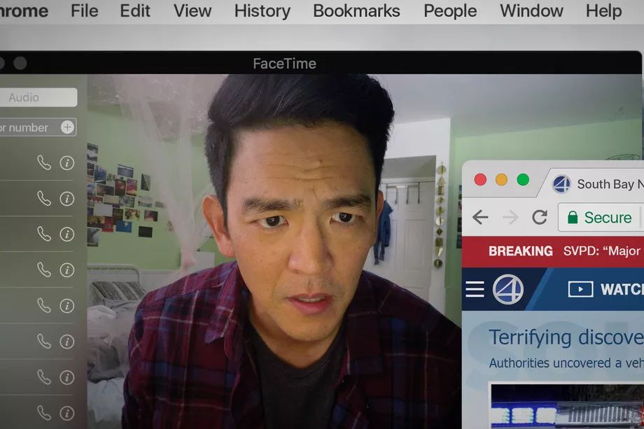 Searching («Поиск») — самый удачный фильм формата Screen Life, напряженный детектив-триллер без всяких сверхъестественных элементов. Обязательно посмотрите!