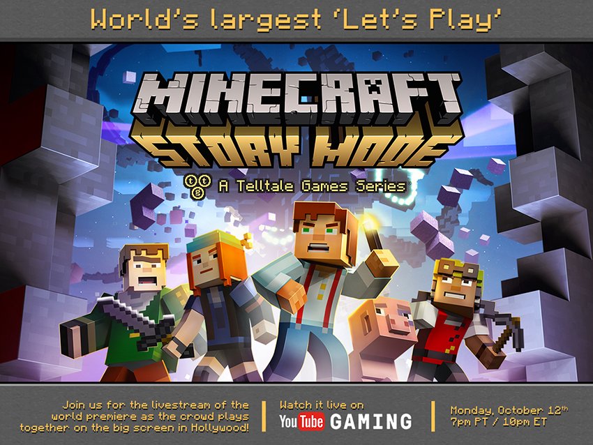 Telltale отметит выход Minecraft: Story Mode﻿ грандиозным летс-плеем — фото 1