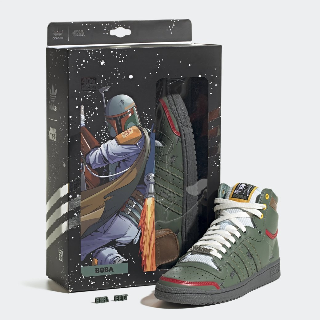 Галерея Adidas и Star Wars: кроссовки в стиле Бобы Фетта, Люка Скайуокера, Лэндо Калриссиана и штурмовиков - 4 фото