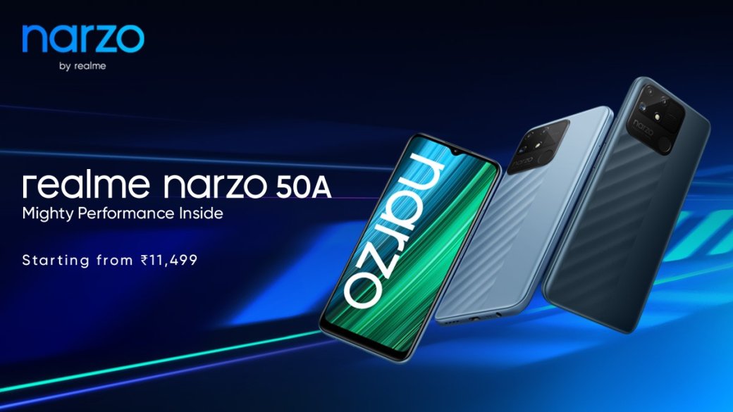 Realme представила ультрабюджетные смартфоны Narzo 50A и Narzo 50i — фото 1