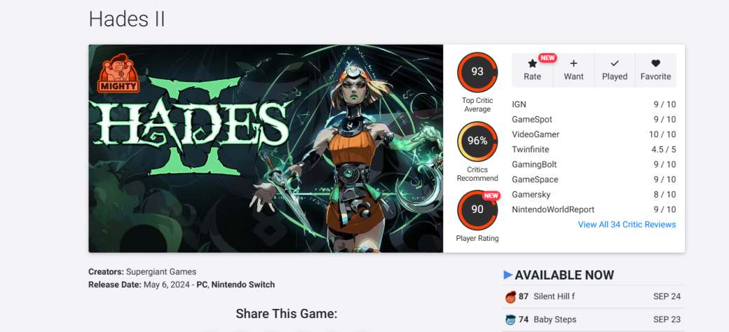 Галерея И снова шедевр: критики влюбились в релизную версию Hades 2 - 2 фото