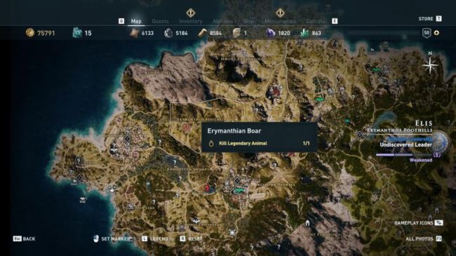 Гайд по Assassinʼs Creed: Odyssey. Где найти и как убить всех легендарных животных — фото 7