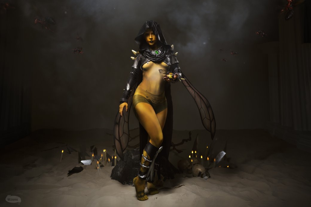 Модель перевоплотилась в опасную ДиʼВору из Mortal Kombat 11 — изображение 1