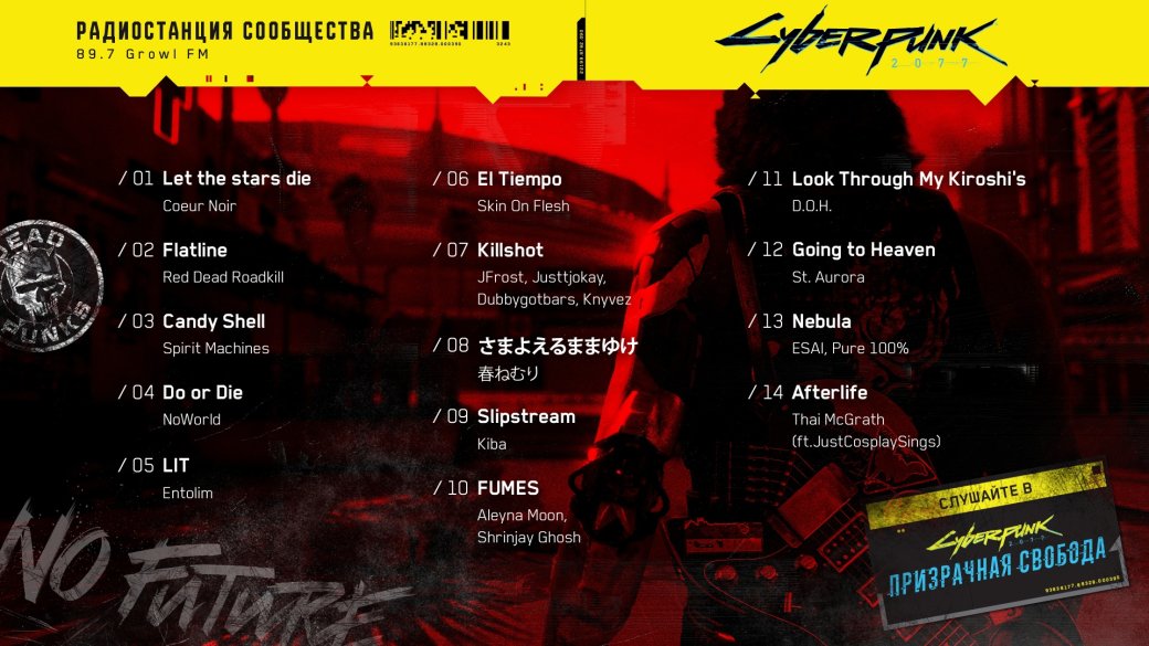 В Cyberpunk 2077: Phantom Liberty появятся 14 музыкальных треков фанатов — фото 1
