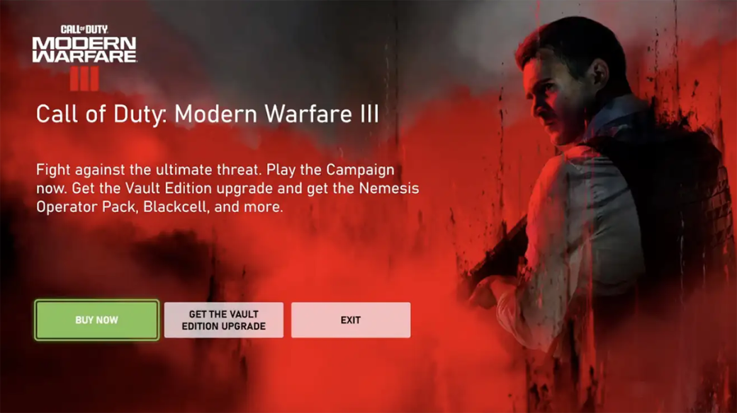 Навязчивая реклама Call of Duty Modern Warfare 3 на Xbox возмутила игроков — фото 1