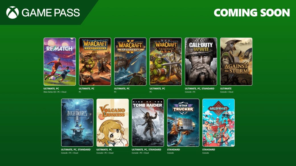 Трилогия Warcraft, Call of Duty: WWII и ещё десять игр скоро попадут в Game Pass — фото 1