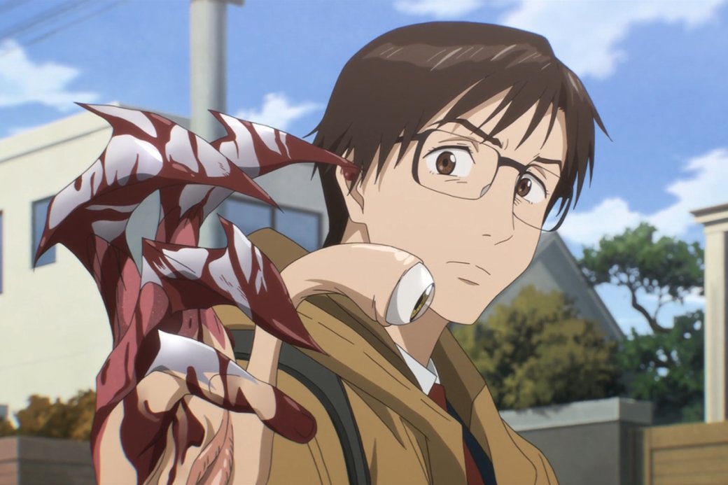 Кадр из аниме «Паразит: Учение о жизни» (Parasyte: The Maxim)

Источник: Madhouse