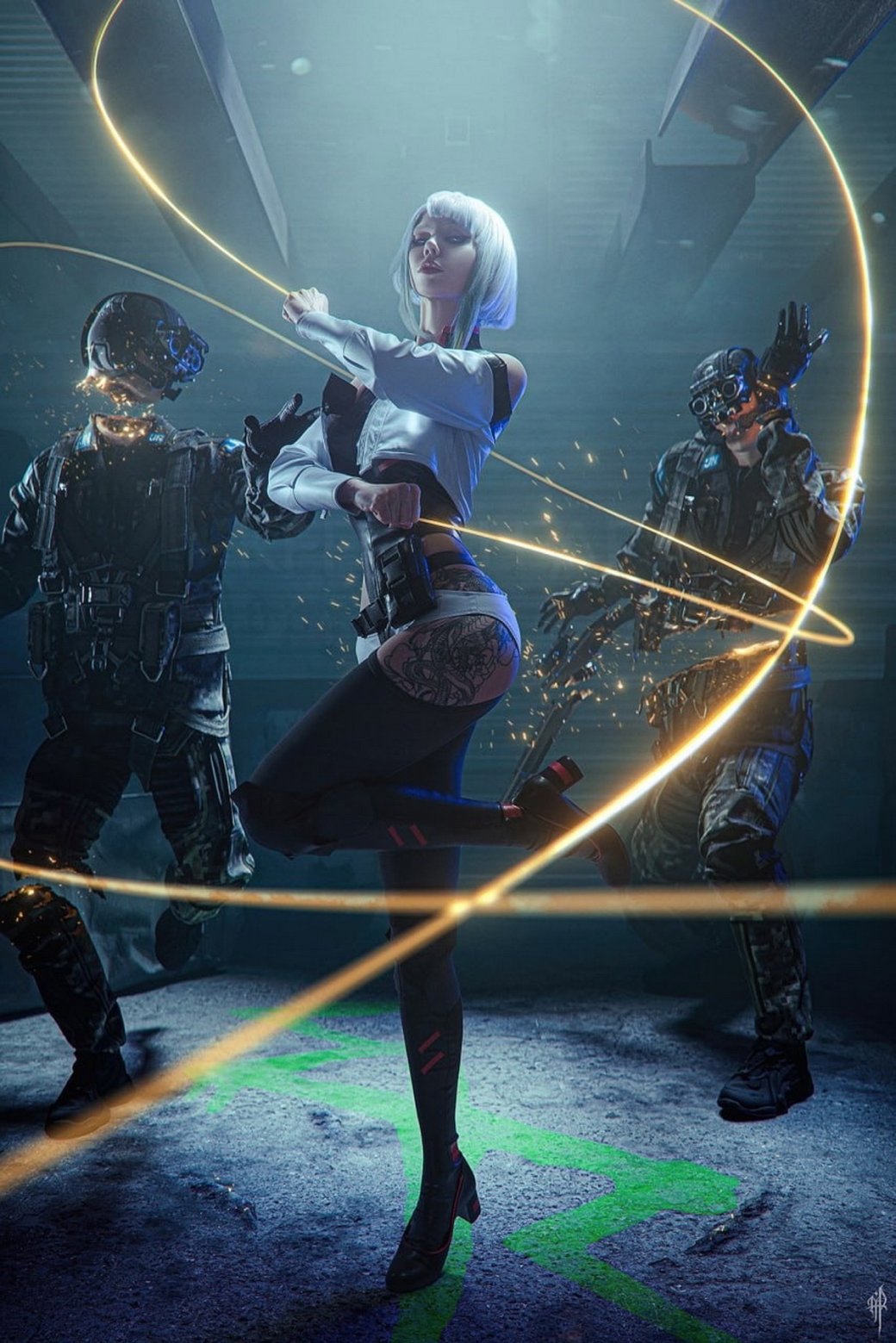 Модель снялась в эффектном образе Люси из Cyberpunk: Edgerunners — изображение 7