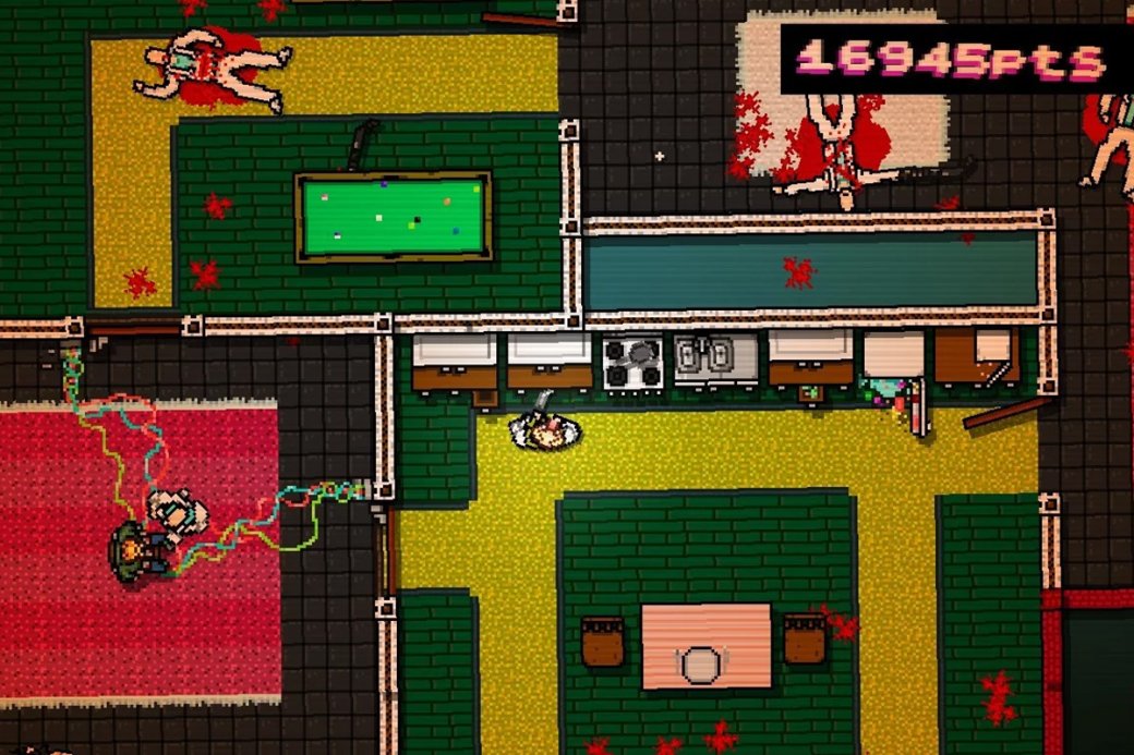 Скриншот из игры Hotline Miami
Источник: Devolver Digital