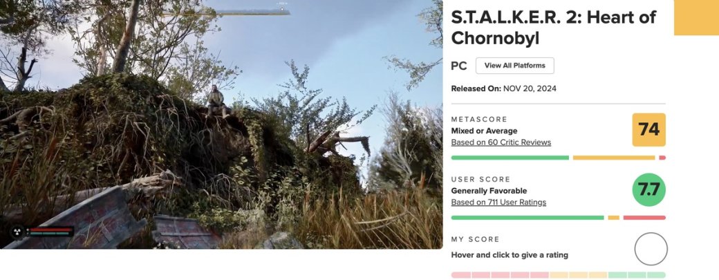 Рафаэль Колантонио раскритиковал заниженную оценку S.T.A.L.K.E.R. 2 на Metacritic — фото 1