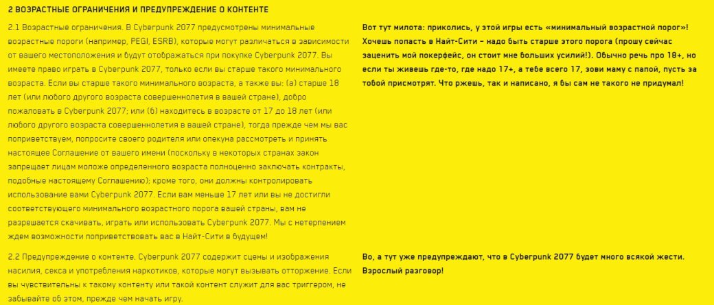 У Cyberpunk 2077 появилось лицензионное соглашение на «пацанском» русском языке — фото 2
