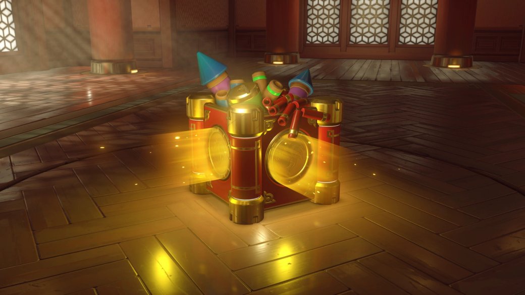 Праздничный лутбокс в первой Overwatch. Источник: Overwatch Wiki