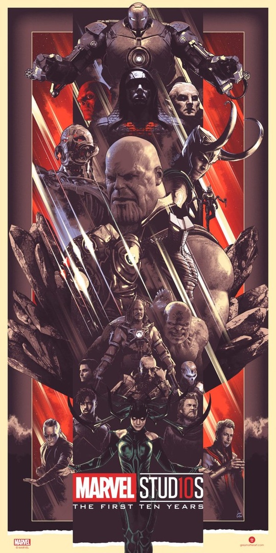 Герои и злодеи: Marvel выпустила постеры к десятилетию своей киновселенной, но без Человека-паука — фото 3